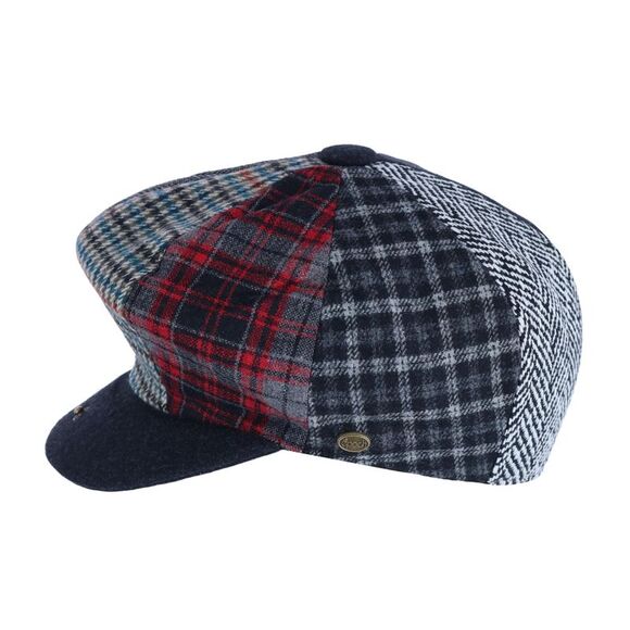 Epoch Hats Company Men's Multi Patchwork Newsboy Cap - Picture 3 of 5
